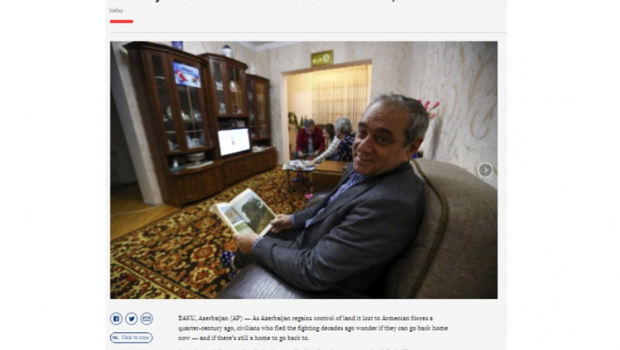 “Associated Press” məcburi köçkünlərimizdən yazdı