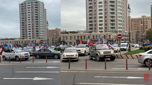 Kəlbəcərin azad edilməsi münasibəti ilə Qələbə yürüşü keçirilir - FOTOLAR