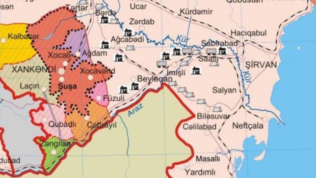 Azərbaycanın ərazi bütovlüyünü əks etdirən xəritə - VİDEO