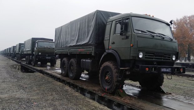 Rusiya sülhməramlılar üçün növbəti maddi-texniki təminat vasitələri gətirildi - VİDEO