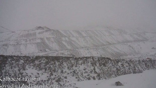 Kəlbəcərin Zod qızıl yatağının görüntüləri - VİDEO