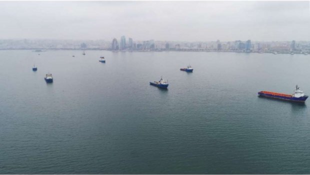 Azərbaycan dənizçiləri anım dəqiqəsinə qoşulub - VİDEO