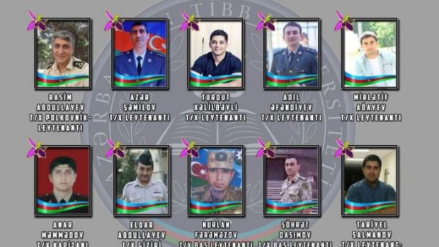 Tibb Universitetinin şəhid məzunları - SİYAHI