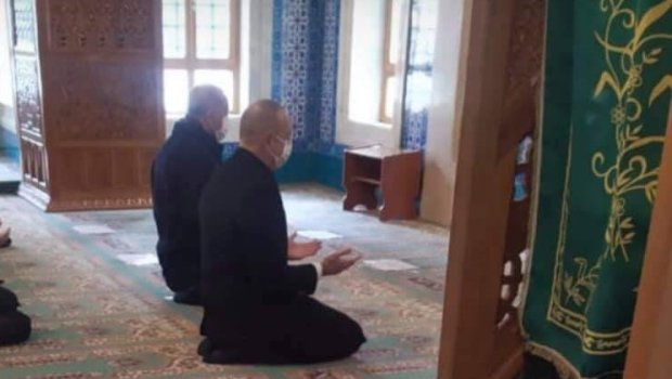 İlham Əliyev və Ərdoğan birlikdə namaz qıldılar - FOTO