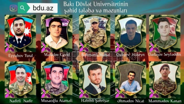 BDU-nun şəhid tələbə və məzunları - FOTO