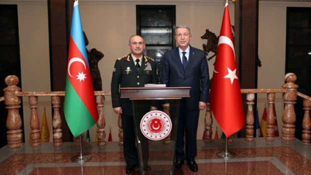 Müdafiə nazirinin müavini Hulusi Akarla görüşdü - FOTO 