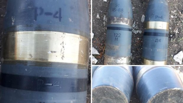 Ermənilərin keçmiş postundan ağ fosforlu mərmi tapıldı - FOTO 