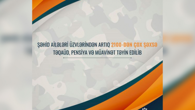 900-dək şəhid ailəsinə sosial ödənişlər təyin edildi
