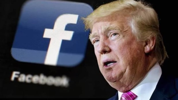 Facebook Trampın video müraciətini sildi