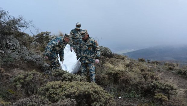 Cəbrayıl ərazisində daha 3 erməni hərbçinin qalıqları tapıldı 