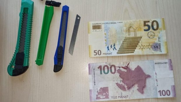 Gəncədə saxta pul hazırlayan şəxslər tutuldu - FOTO