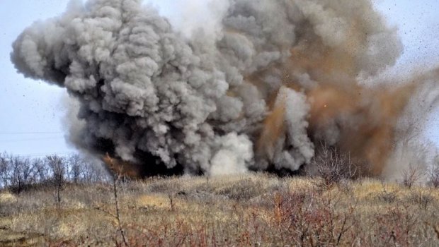 Ağdərədə erməni minaya düşdü