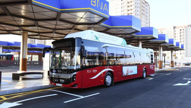 Daha iki prospekt və bir küçədə avtobus zolağı çəkildi - VİDEO