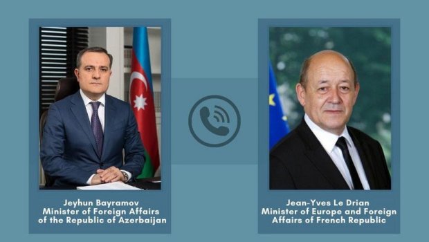 Ceyhun Bayramov fransalı həmkarı ilə Qarabağı müzakirə etdi