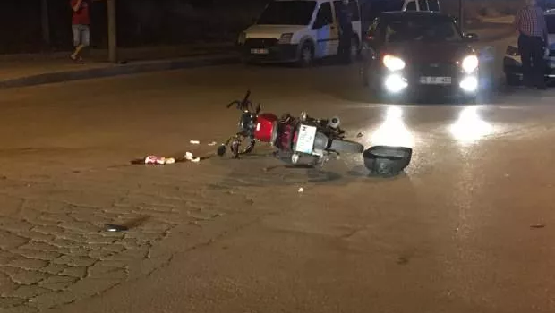 Neftçalada avtomobillə motosiklet toqquşub, xəsarət alanlar var
