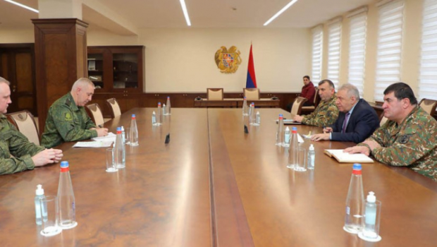 Arutyunyan sülhməramlıların komandiri ilə görüşdü - Nələr danışıldı?
