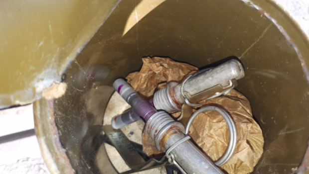 Ermənilərin atıb qaçdığı silah-sursat tapıldı