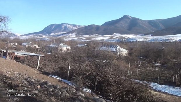 Ağdam rayonunun Yeni Qaralar kəndindən videogörüntülər yayıldı - VİDEO