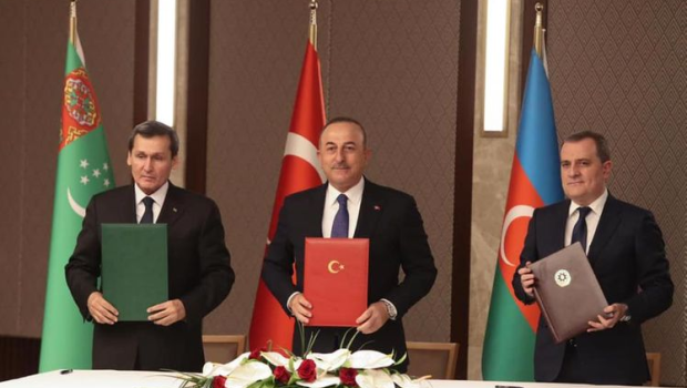 Türkiyə, Azərbaycan və Türkmənistan XİN başçılarının görüşü ilə bağlı birgə bəyanat yayıldı