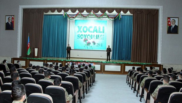 Xocalı soyqırımı ilə bağlı Azərbaycan Ordusunda tədbirlər keçirildi - VİDEO