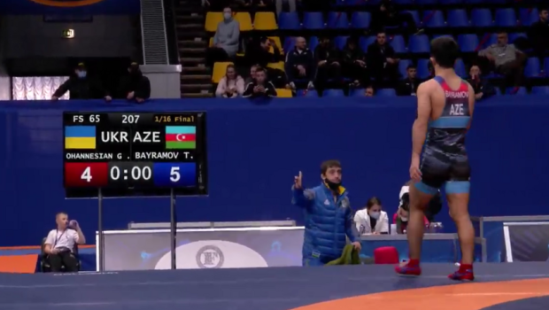 Ukraynada azərbaycanlı güləşçi ermənini məğlub etdi