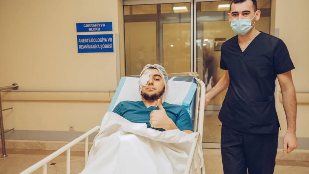 28 qaziyə protez göz qoyuldu - 24 nəfər müalicə üçün Türkiyəyə yola salındı - FOTOLAR