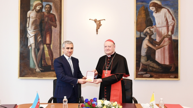 Heydər Əliyev Fondu Vatikanla müqavilə imzaladı - FOTO