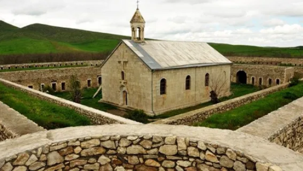 Ermənilər Qarabağda Amaras monastrını ziyarət etdi