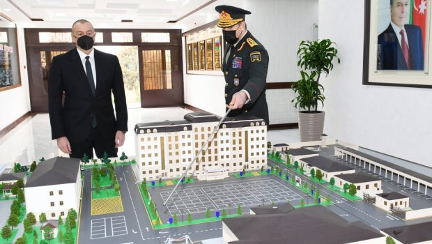 Prezident Daxili Qoşunların  “N” hərbi hissəsinin açılışında iştirak edib - FOTO