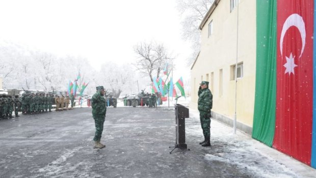 DSX-nın Ermənistanla sərhəddə yeni hərbi hissəsi açıldı - FOTO