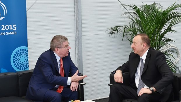 İlham Əliyev Beynəlxalq Olimpiya Komitəsinin Prezidentini təbrik etdi