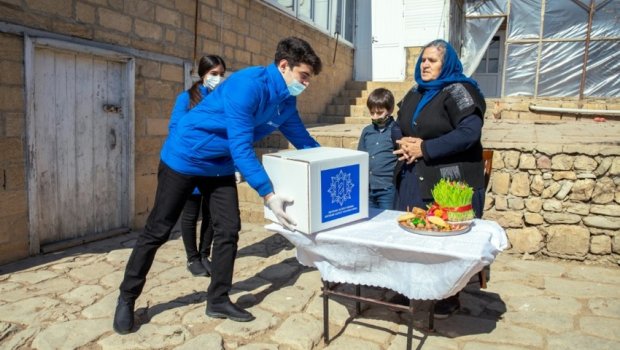 Heydər Əliyev Fondu aztəminatlı ailələrə bayram sovqatı göndərdi - FOTO