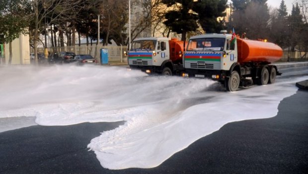 Bakı Şəhərində küçələrin dezinfeksiya olunmasının dayandırılma səbəbi AÇIQLANDI