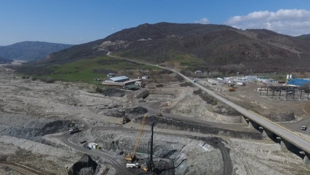 Azərbaycanda ən uzun asma körpü inşa edilir - VİDEO