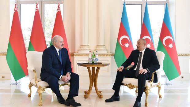 İlham Əliyevlə Lukaşenko arasında görüş başladı - FOTO + VİDEO