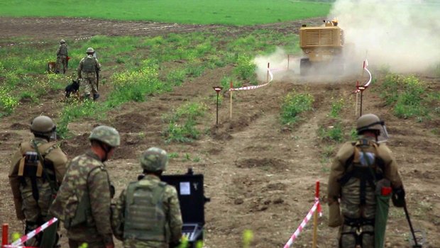 MN: Azad olunan ərazilərdə Mühəndis Qoşunlarının fəaliyyəti davam edir - VİDEO