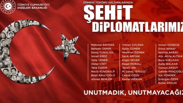 Erməni terroru nəticəsində şəhid olan həmkarlarımızı unutmadıq - Türkiyə XİN-dən SƏRT AÇIQLAMA