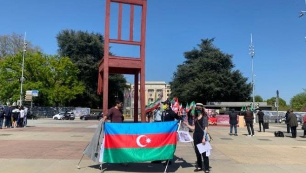 İsveç və İsveçrədə ermənilərə qarşı ETİRAZ - FOTO