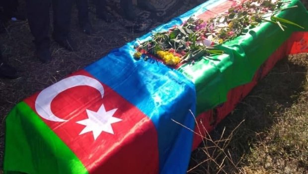 Gəncədə şəhidlə vida mərasimi keçirildi - FOTO