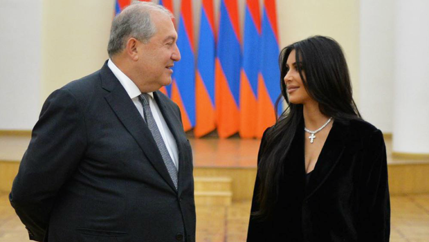 “SOYQIRIM” POZĞUNLUĞU - Ermənistan prezidenti Kim Kardaşyana təşəkkür etdi - FOTO ­