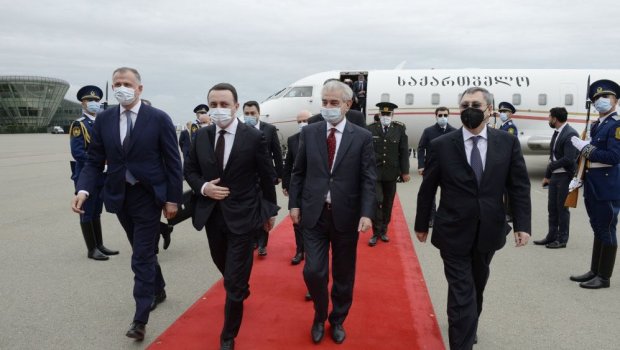 Gürcüstanın Baş naziri İrakli Qaribaşvili Bakıdadır