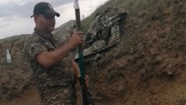 Qarabağda döyüşən muzdlu terrorçunun görüntüləri - VİDEO