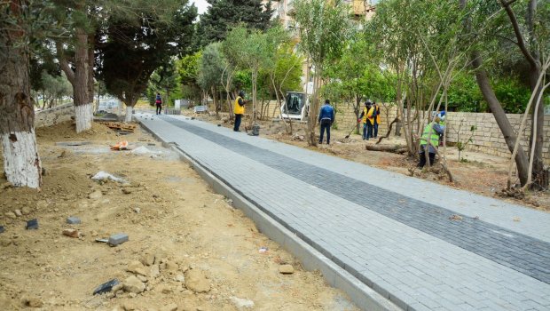 Bakıda Polad Həşimovun adına salınan parkdan FOTOLAR