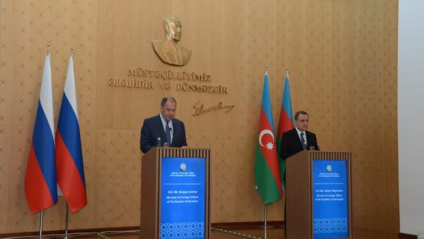 Ceyhun Bayramov və Sergey Lavrovun mətbuat konfransı - CANLI