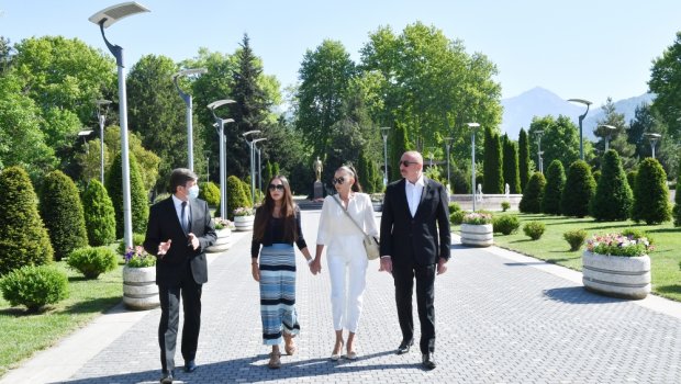 Prezident Qəbələyə səfər etdi - FOTO