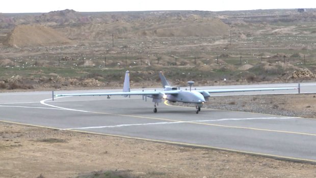 Azərbaycan dronları havaya qalxdı - Kəşfiyyat aparır - VİDEO