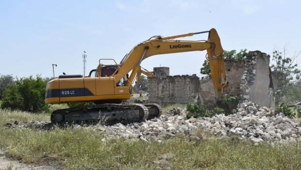 Ağdamda yenidənqurma işləri... - FOTOLAR