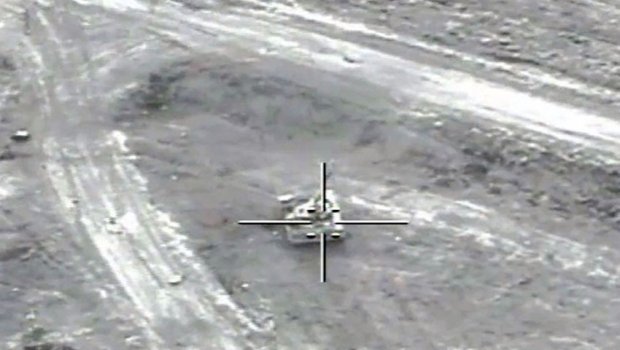 Vətən müharibəsi zamanı düşmən tankları belə məhv edilib - VİDEO