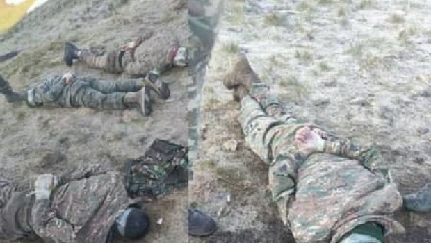 Əsir götürülən erməni hərbçilərinin FOTOLARI