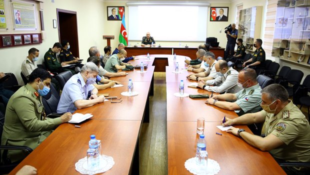 Hərbi attaşelər düşmənin təxribatı barədə məlumatlandırıldı - VİDEO